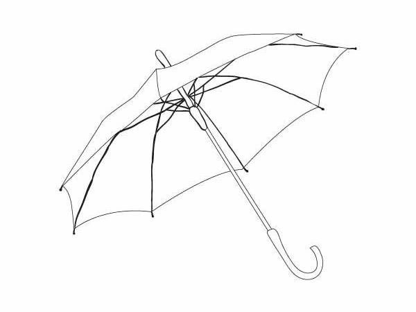 Coloring autumn umbrella